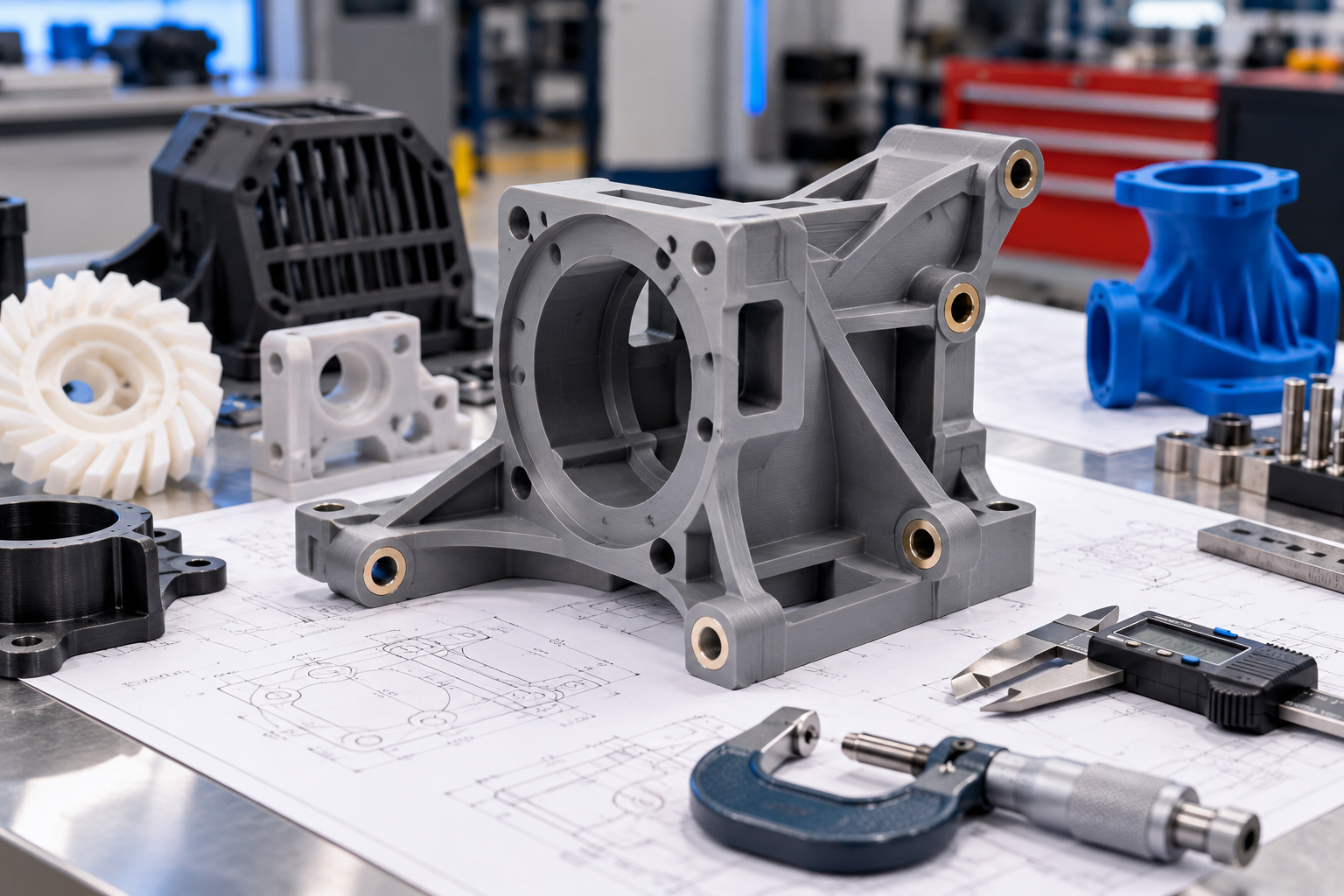 Finished custom engineering parts