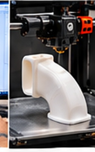 3D printer producing a plastic prototype