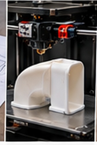 3D printer creating a prototype model